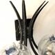Brutalist pair of glass wall lights Mazzega, Italy 1960
