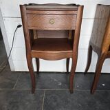 Pair of solid oak bedside tables
