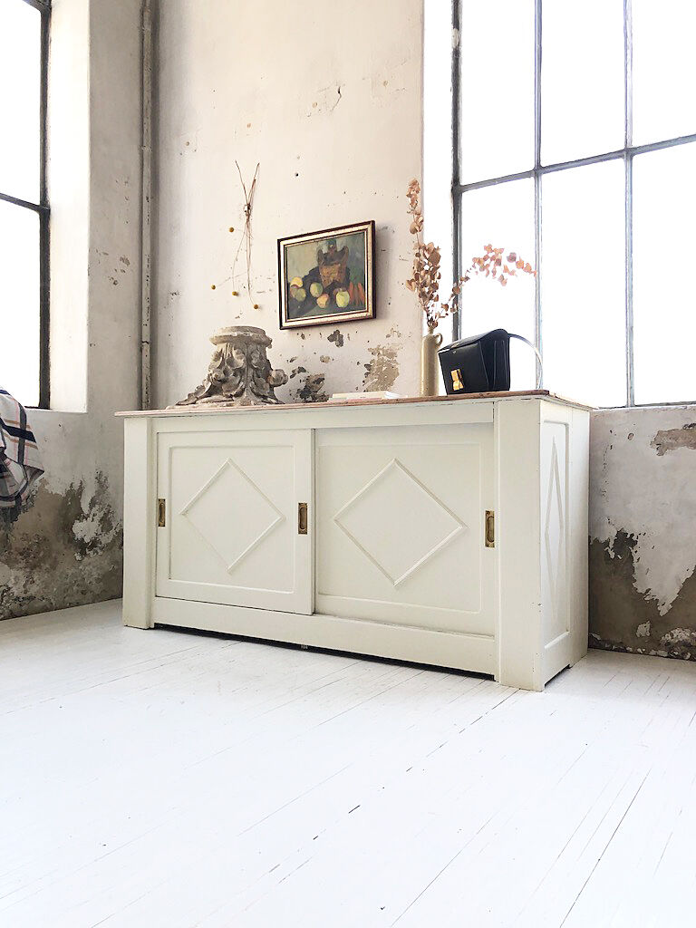 White sliding craft furniture