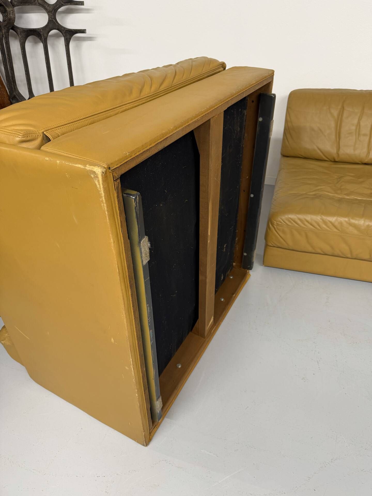 Grand canapé d’angle modulable De Sede DS-76, 6 modules cuir vintage