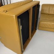 Large modular corner sofa De Sede DS-76, 6 vintage leather modules