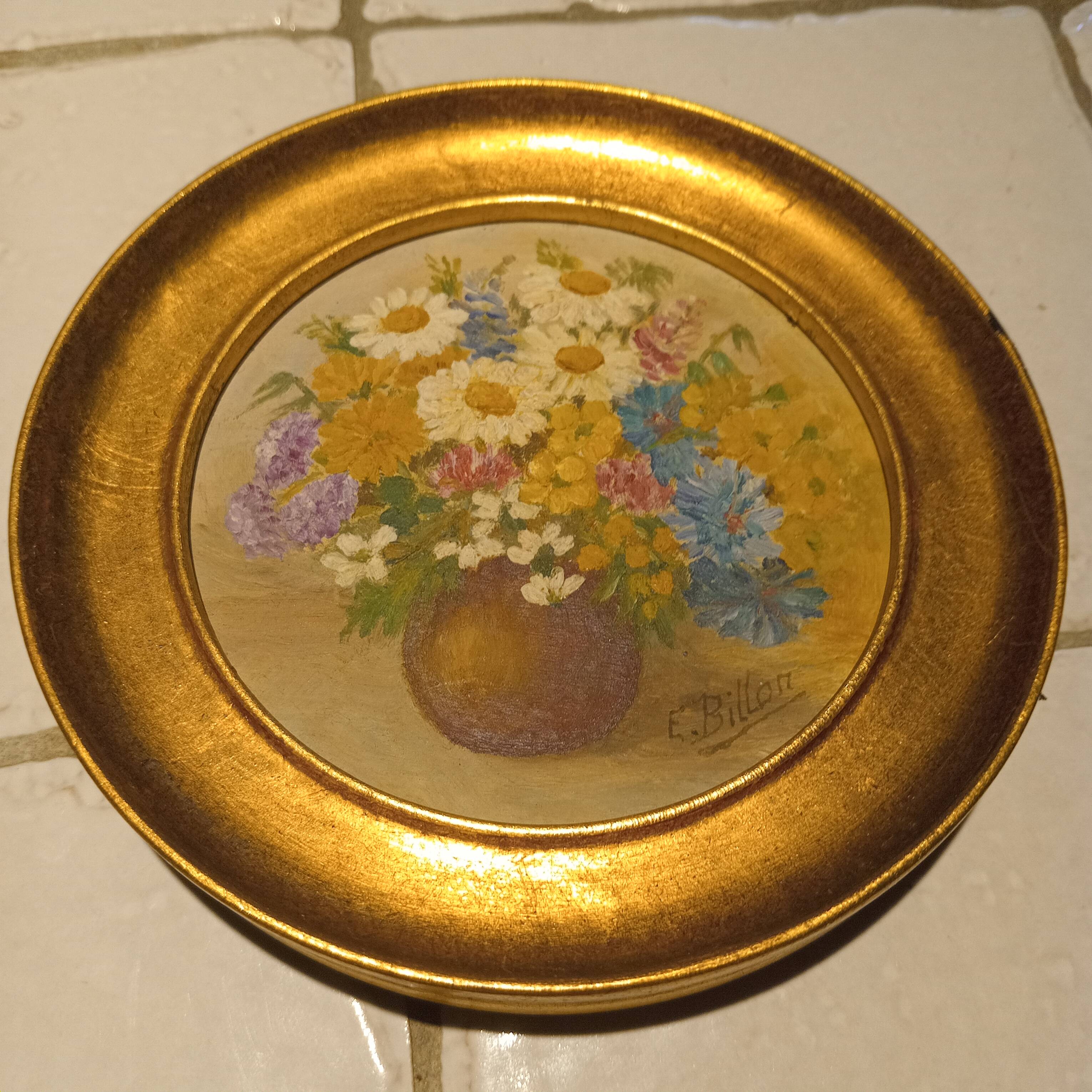 Antique table signed by Ernest Billon.