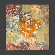Composition, Oil on Plate, 49 x 52 cm