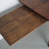 Antique 19th Century French Rustic Farmhouse Dining Table Fruitwood