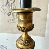 Pair of bronze candlesticks