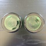 Paire de verres verts épais