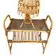 1950s Italian Rattan Side Table