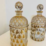 Lot of 2 vintage Guerlain Cologne perfume bottles.