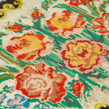 Handmade Vintage Moldovan Black Kilim 181 cm