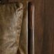 Pair of vintage cognac leather armchairs & solid wood – club/lounge style