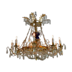 Lustre en bronze doré,