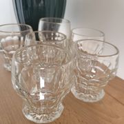 Set of 6 small 1930s glasses