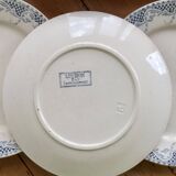 6 dessert plates, ironstone Sarreguemines U&C model Luchon