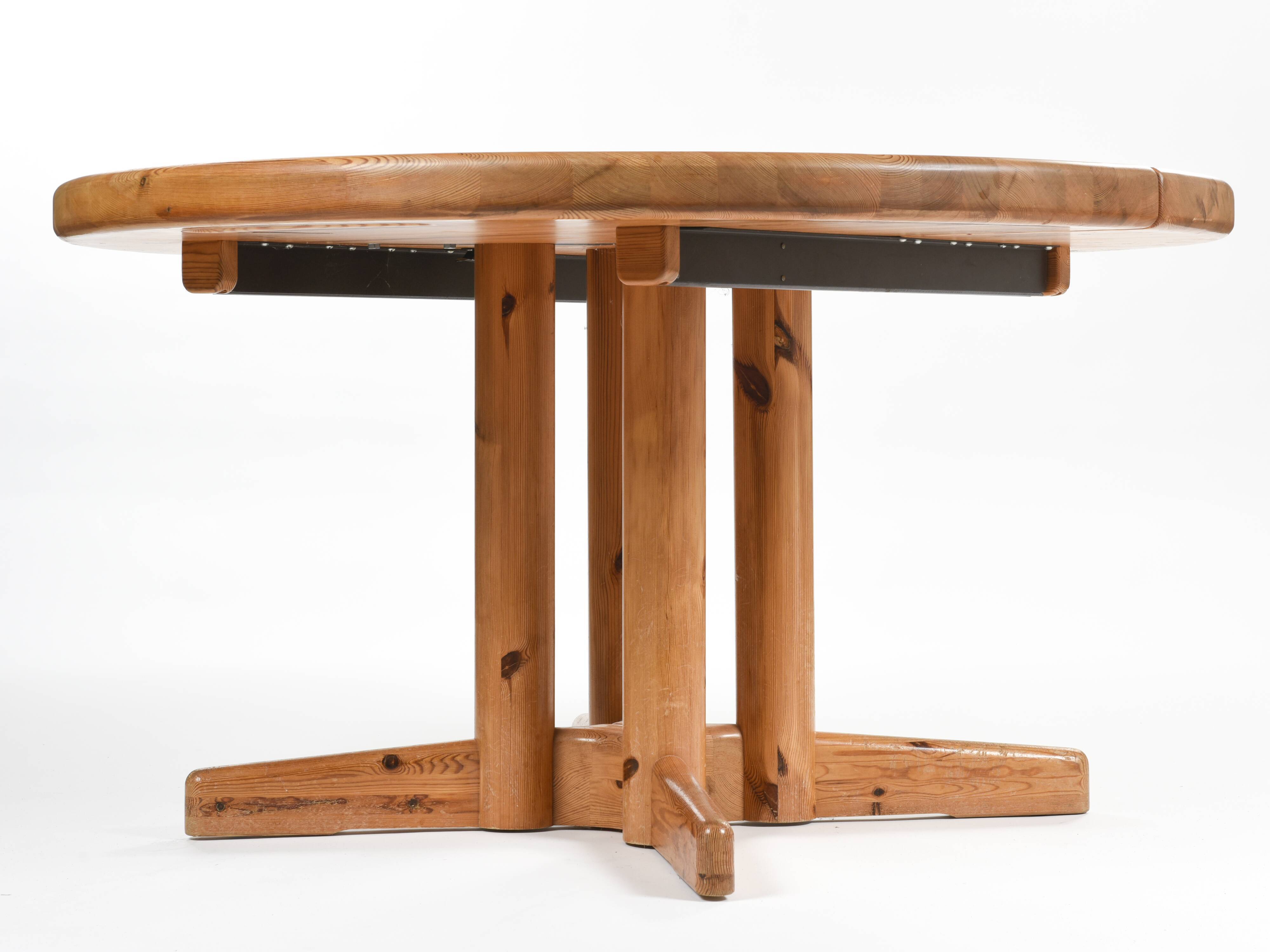 Table bois à rallonge / Extending dining table by Raine DAUMILLER