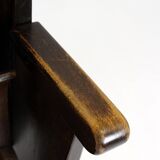 Vintage Cinema Chair TON (Thonet), 1940s Czech, Wooden Theatre Seat