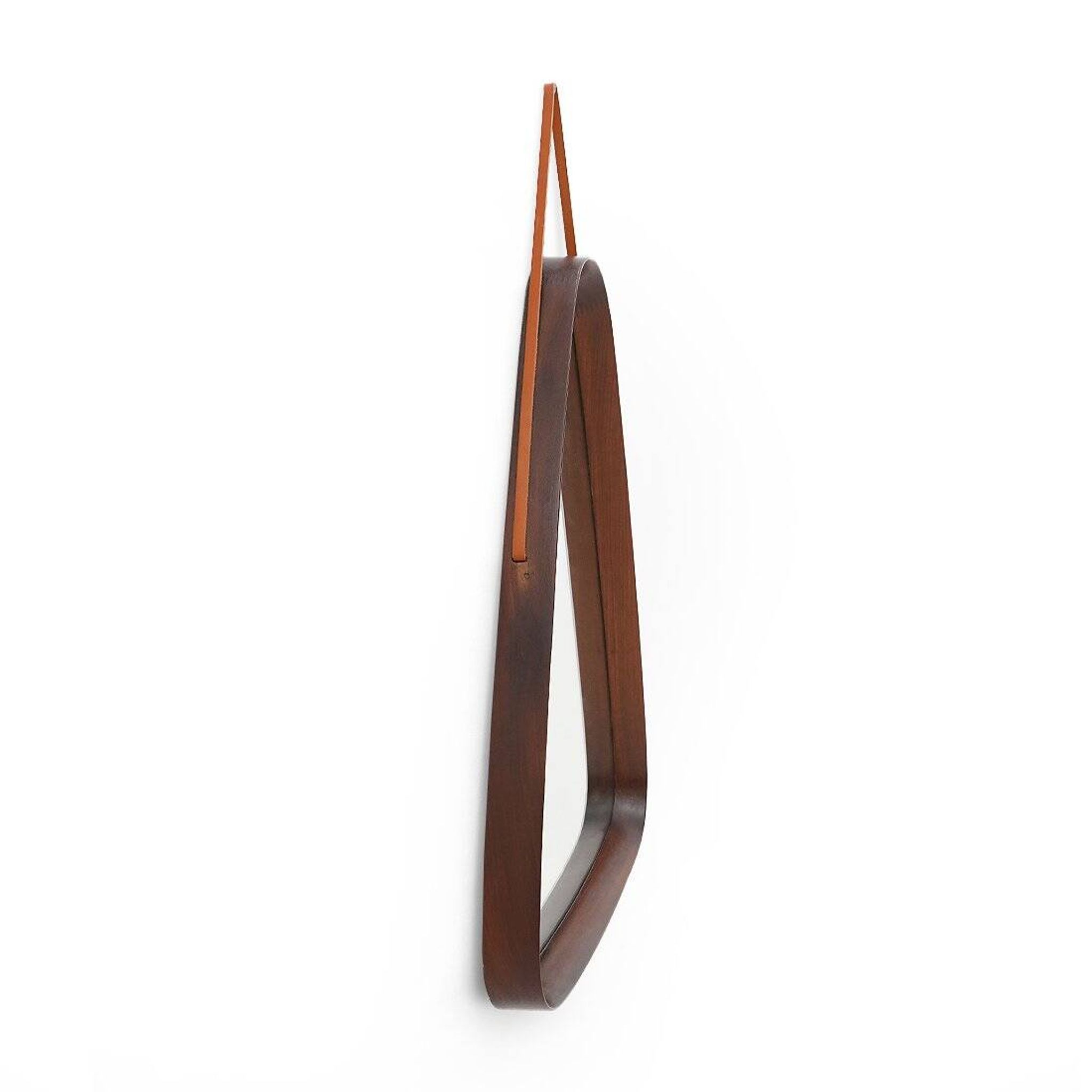 Vintage mirror with a teak frame, 1960s.