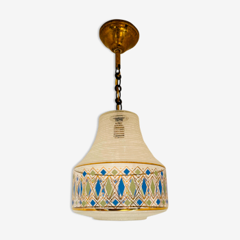 Vintage granite glass pendant lamp