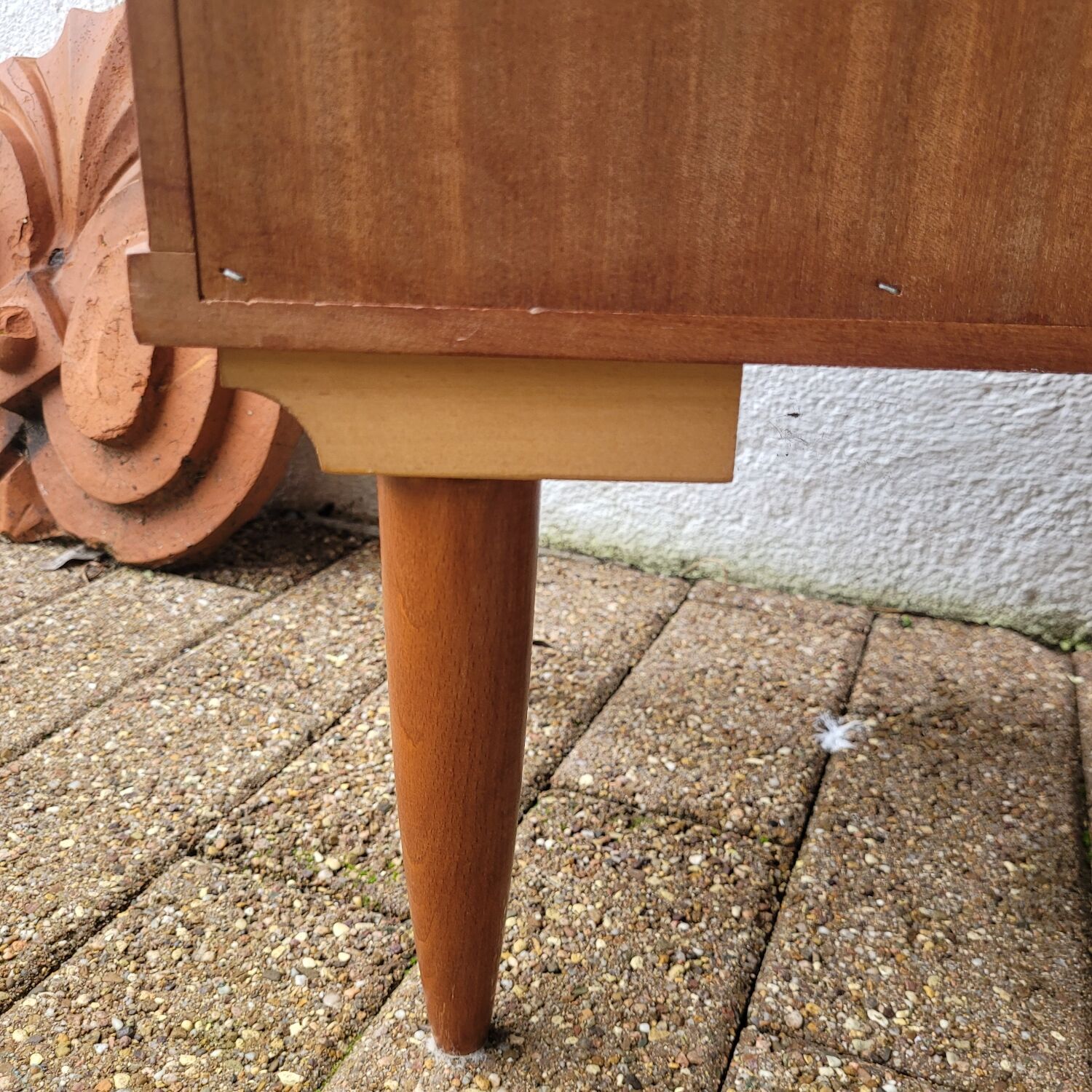 Vintage bedside table from the 1960s–1970s.