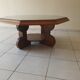 Octagonal oak coffee table