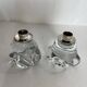 Tableware pair of crystal candlesticks JB France 20th century