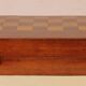 19th century games box in walnut and boxwood