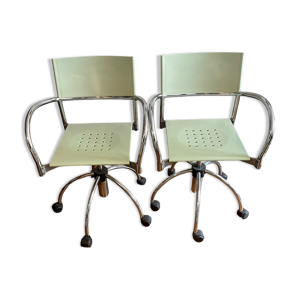 Paire de chaises de bureau - 1980