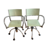 Pair of office chairs published by Segis in the 1980s