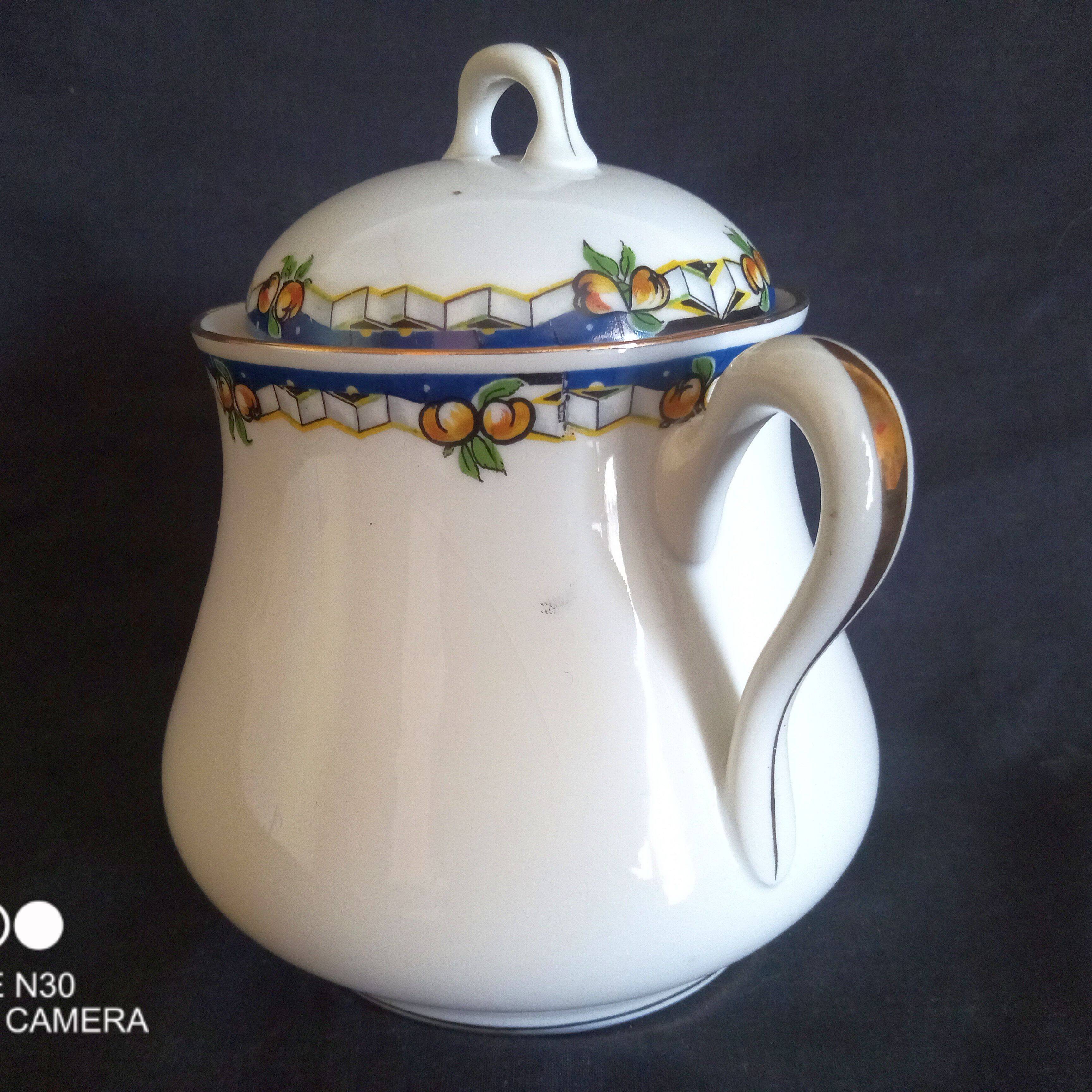 Limoges, Jean Boyer - Art Deco service for 7 people. 1920-1934