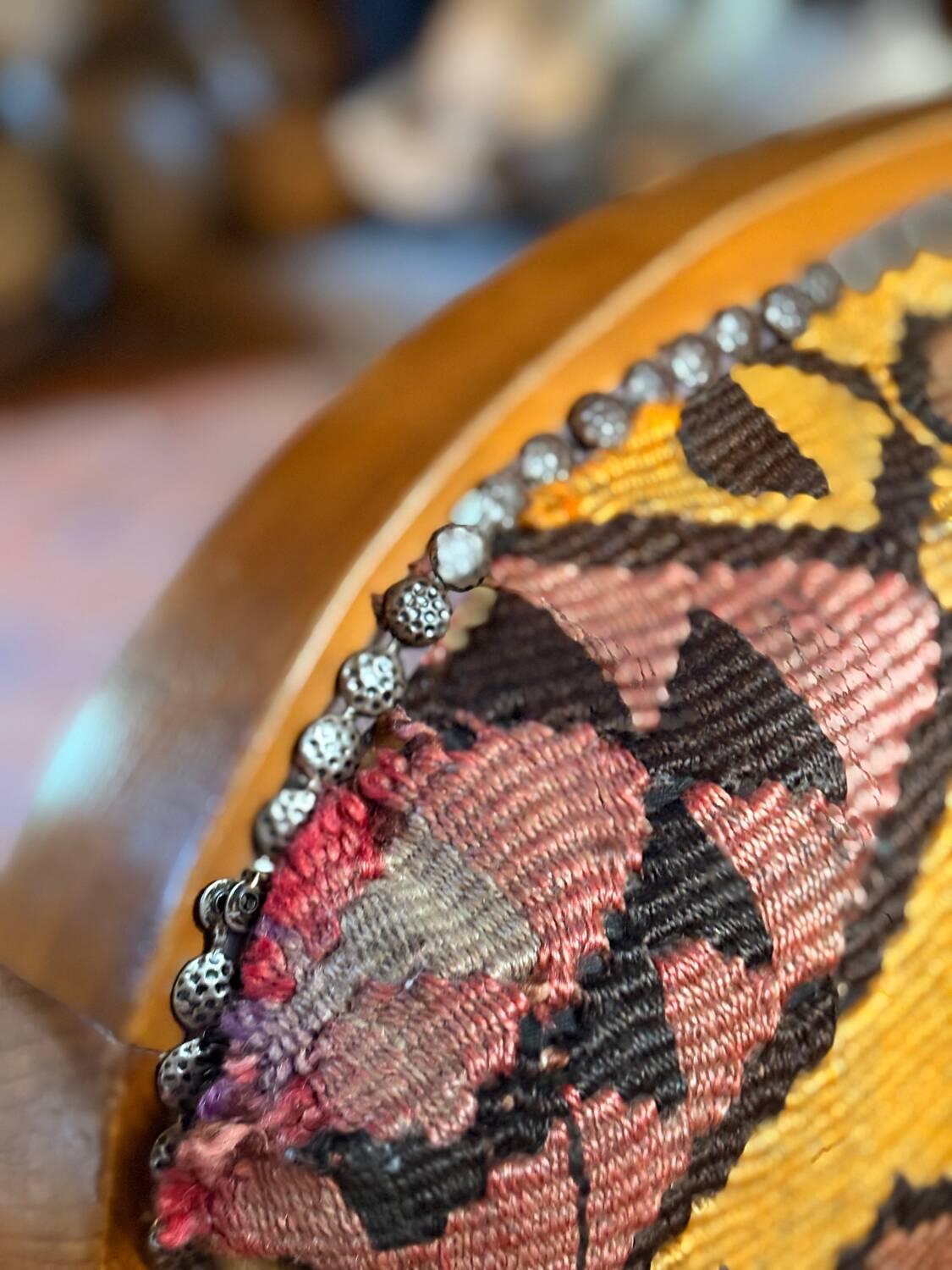 Pair of Roche Bobois armchairs — limited edition in oriental kilim