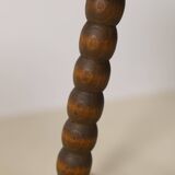 Vintage round Bobbin side table