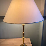 Lampe à pied laiton