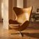 Egg chair model 3316 modern leather Arne Jacobsen 1990s Denmark
