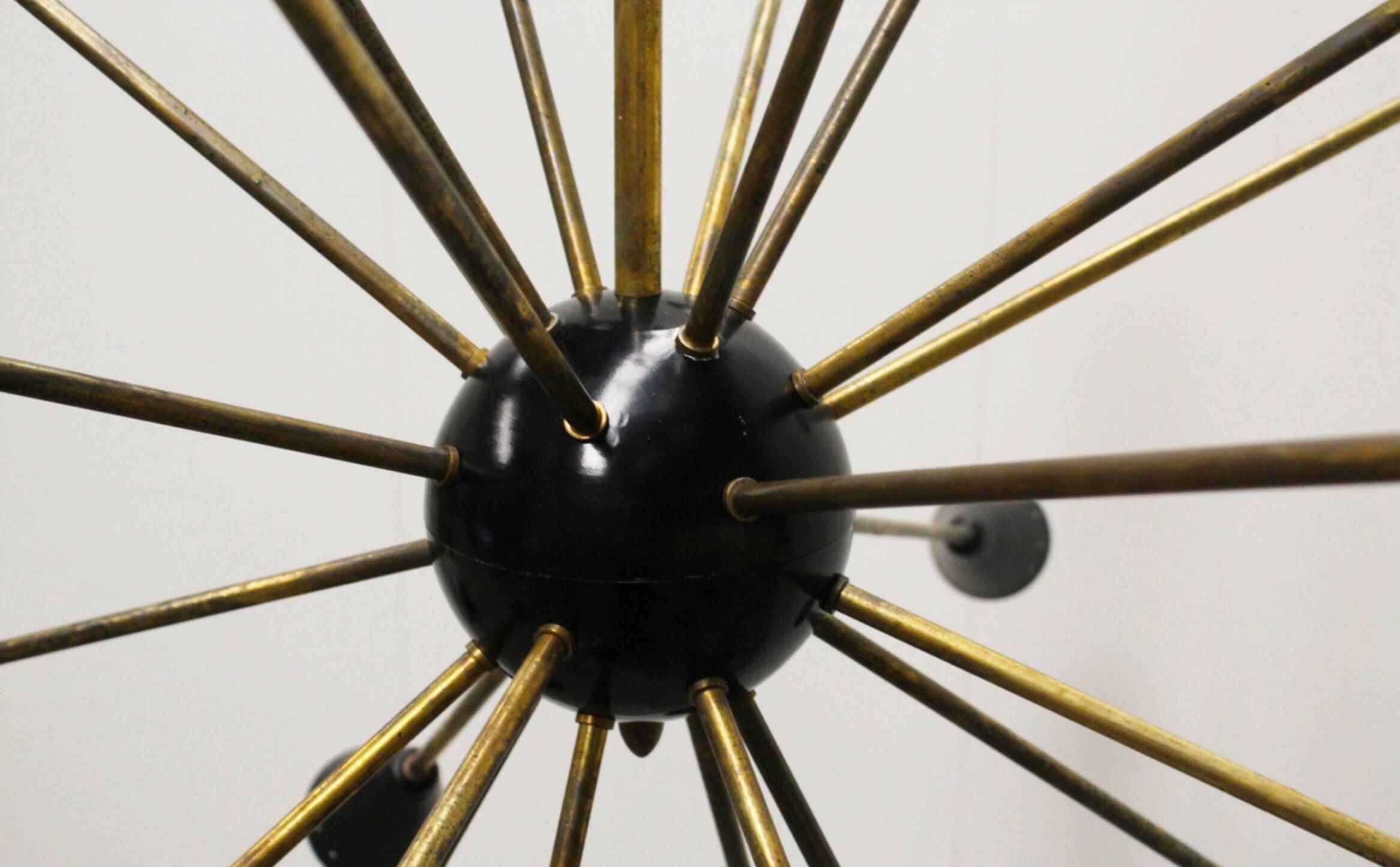 Sputnik chandelier 24 arms black