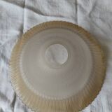 Bicolour glass bowl-shaped lampshade