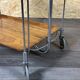 Chariot de service table d'appoint dinette space age brown design 60s 70s