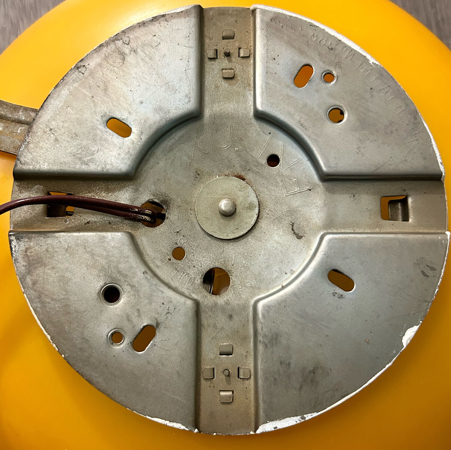 Space Age opaline ceiling light from the 70s