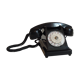 Ancient black bakelite  telephone