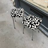 Stool with chrome legs