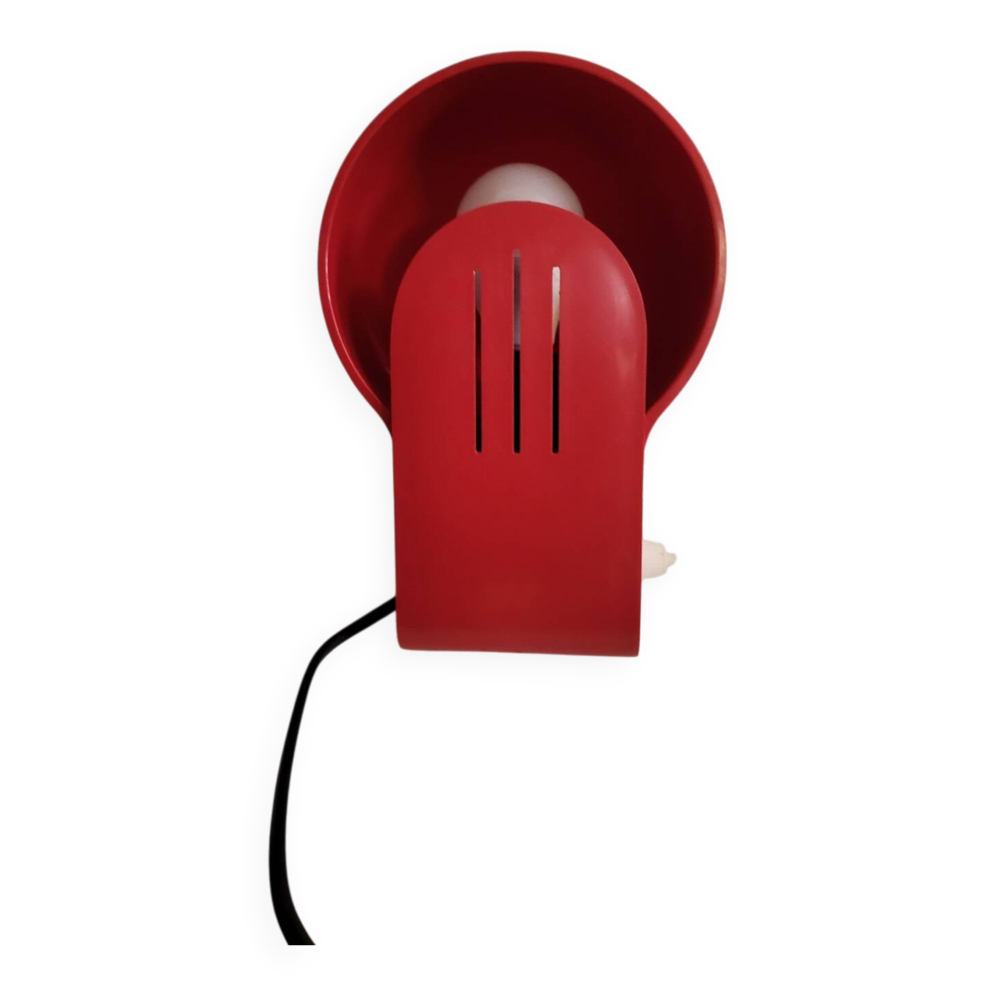 Lampe vintage Panda GUZZINI- Ambrogio Pozzi  rouge