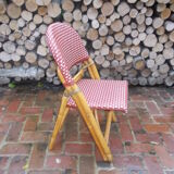Rotating folding bistro chair