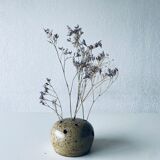 Vase pique fleurs en grès