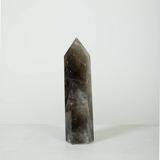 Smoky rock crystal obelisk
