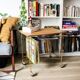 Vinyl rack trolley on wheels