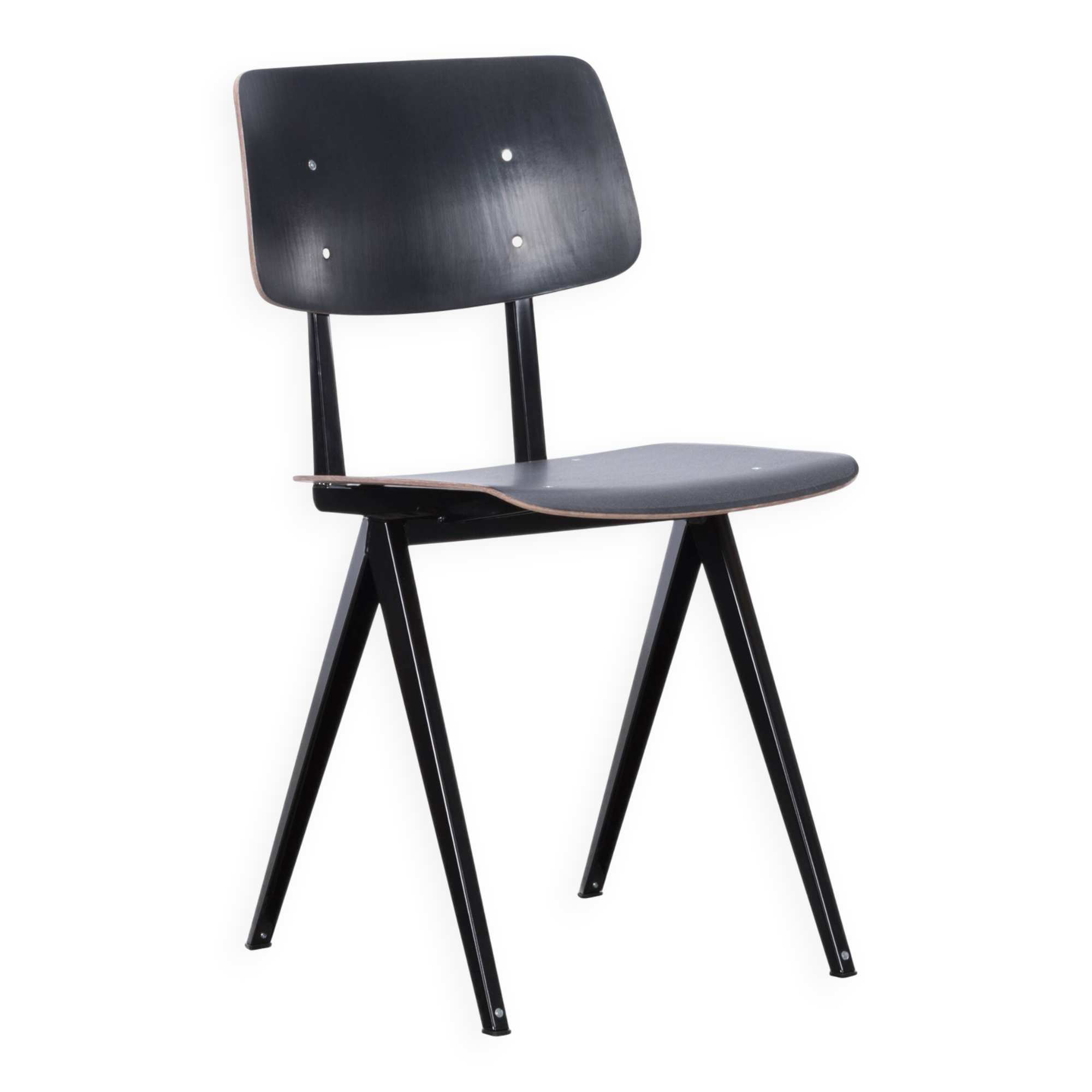 Industrial Galvanitas S16 Dining Chairs in Black, Netherlands