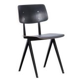 Chaises de salle à manger industrielles Galvanitas S16 noires, Pays-Bas