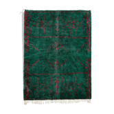 Modern Moroccan carpet green