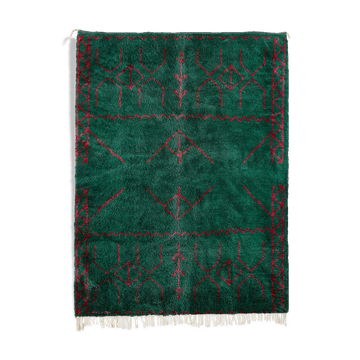 Tapis marocain moderne vert