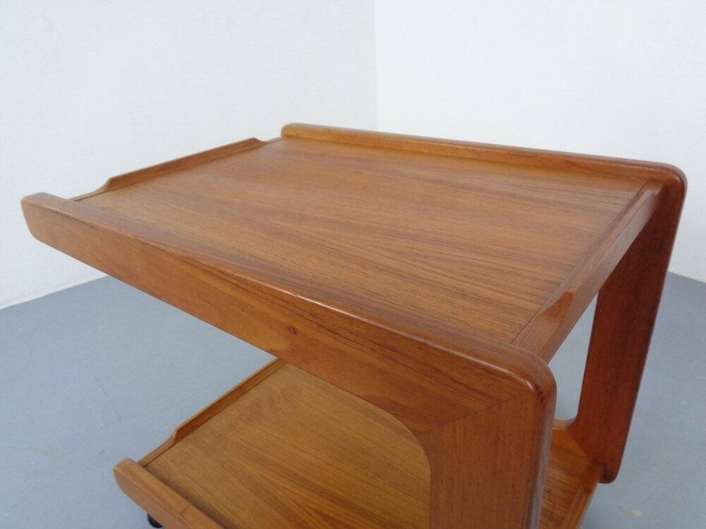 Danish Teak Serving Cart, 1960s
