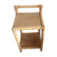 Rattan side table