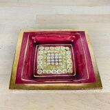 Empty pocket Georges Pelletier red and gold ceramic